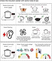 Vista 8 de Double Induction Cooktop 9 Temperature Countertop Knob Control 1800W 18 Power 2 Electric Burner Sensor Touch Timer Stove