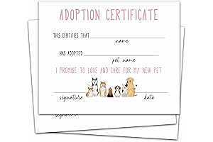Adorable Dog Adoption Certificates for Unforgettable Puppy Parties