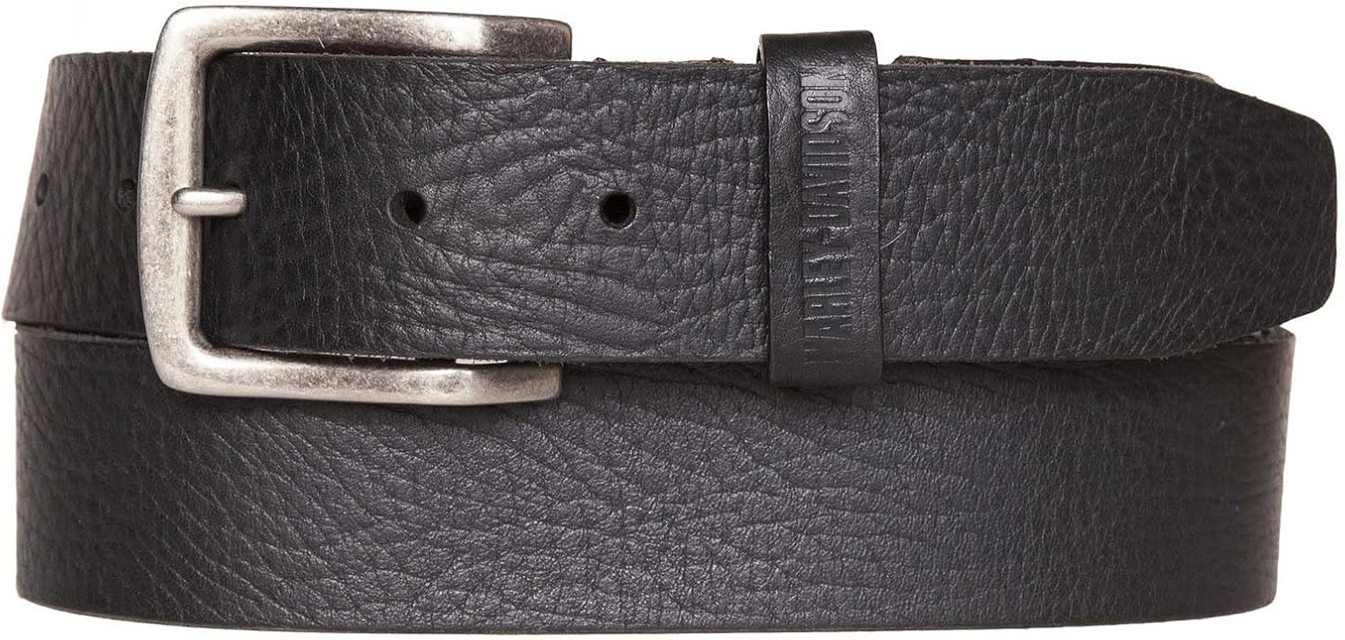 Harley-Davidson Men's Flex Hidden Elastic Comfort Genuine Leather Belt