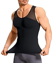 KUMAYES Men's Compression T-Shirt Shaper Shaper High Elasticity Body Shaper Tank Tops