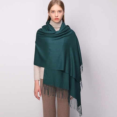 Miniatura 5 de RIIQIICHY - Bufanda y chal tipo pashmina para mujer, accesorio para vestido de noche, dama de honor, boda, novia, bufandas largas, grandes y cálidas