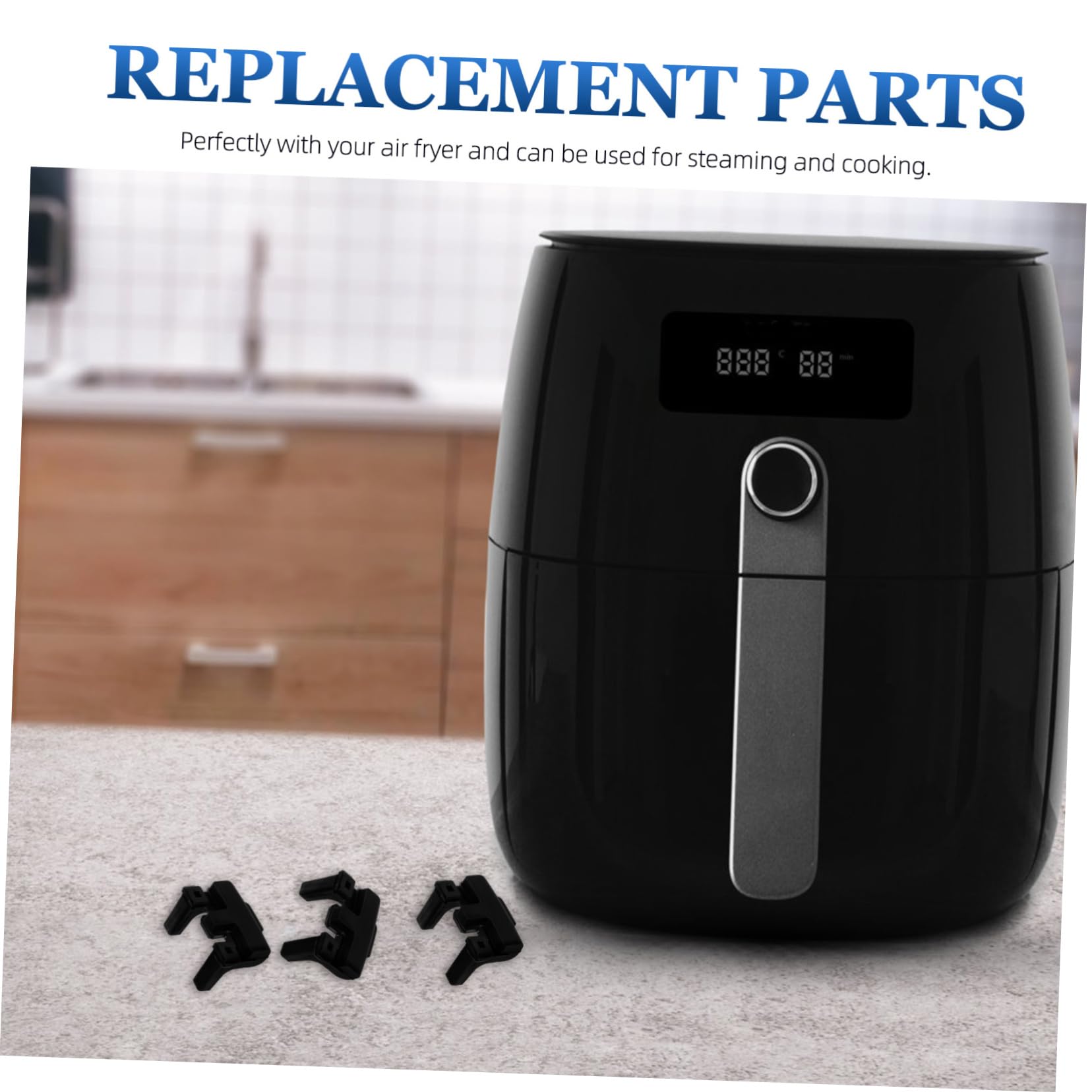 Amosfun 50 Pezzi Foglio di Protezione Angolare in Silicone Airfryer Friggitrice Ad Paraurti Protezione Parti di Ricambio Friggitrice Ad Paraurti Angolo di Protezione