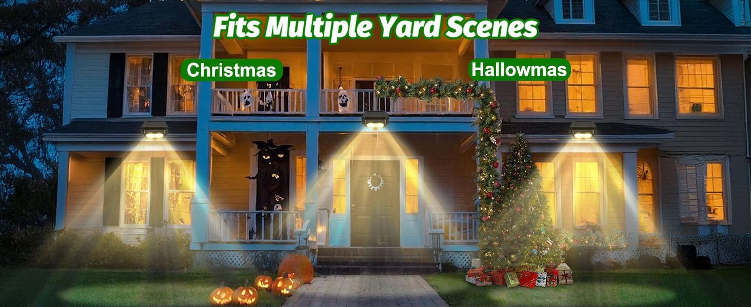 Nreonrick Solar Spot Lights 360° Adjustable Solar Lights Outdoor IP65 Waterproof with 2-in-1 Solar Powered Spotlights for Landscape Lighting for Garden, Yard, Pathway (Warm White, 2 Pack)