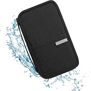 PanosBepa Passport Holder, 13 Pockets Waterproof Portable Travel Wallet  for Men Women