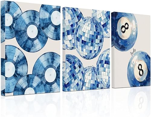 Vista 8 de 3 piezas de lienzo verde bohemio para pared, pósteres de arte bohemio, pinturas retro de moda, decoración de pared, decoración de lienzo estético