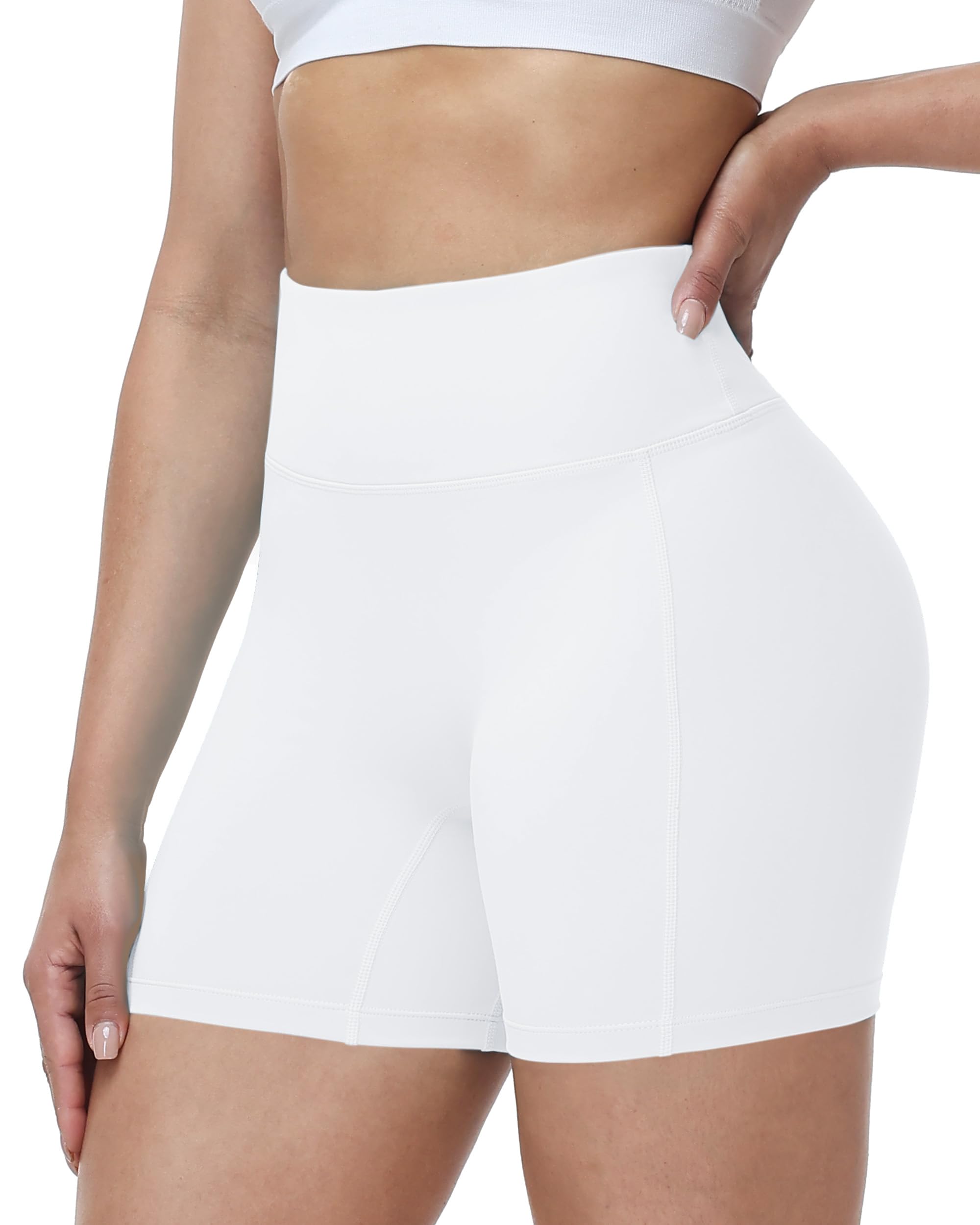Roadbox Radlerhose Damen High Waist, Bauchweg Kurze Leggings für Kleid, Sport Shorts & Unterziehhose, Blickdicht & Kompression