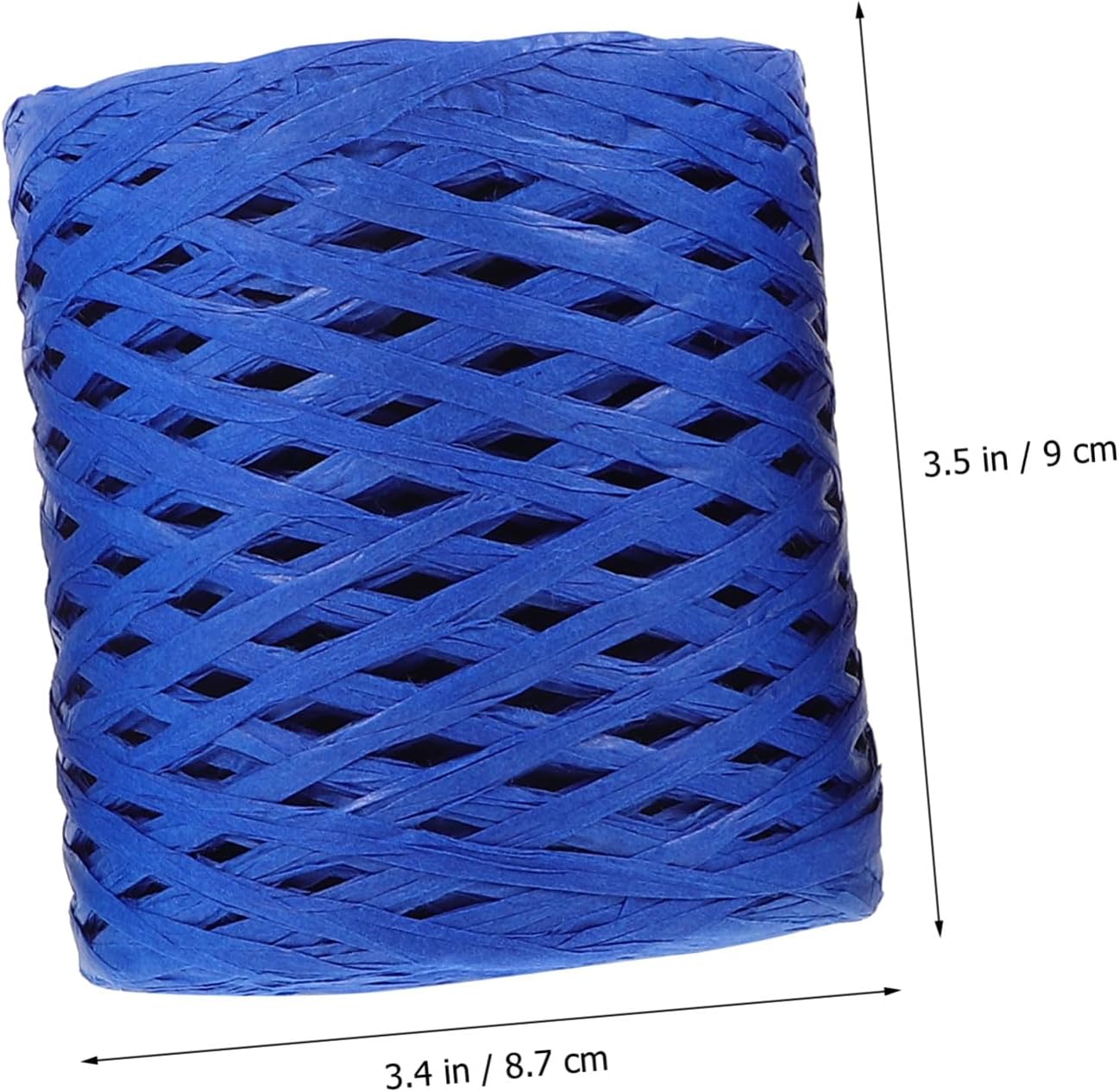 3 Rolls Colorful Raffia Paper Ribbon for DIY Crafts Wrapping and Bouquet Decoration Handmade Craft Twine in Sky Blue Royal Blue Decorative Elegant Packaging Rope