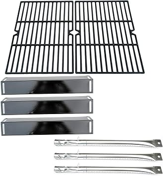 Parts Kit DG118 Replacement for BBQ Grillware GGPL-2100 Gas Grill Burners, Heat Plates, Cooking grids