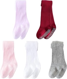 Mini angel Baby Tights Non Slip Baby Girl Tights Plain/Shoe-Look Leggings Seamless Pantyhose Warm Cotton Leggings Non-Skid