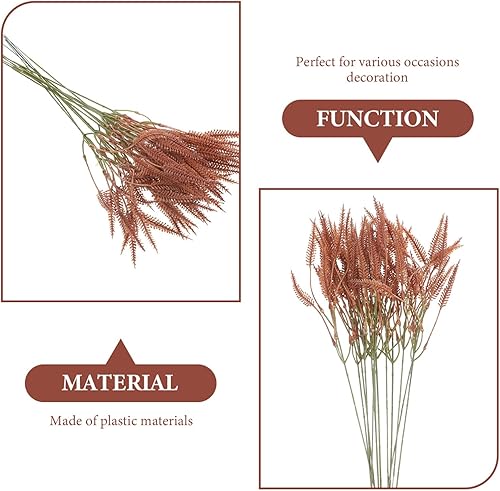 Miniatura 6 de VOSAREA Planta artificial DIY cola de conejo hierba arreglo floral de boda decoración de plantas falsas decoración del hogar