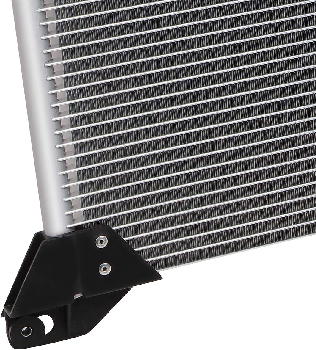 DNA Motoring OEM-CDS-4953 4953 Aluminum Air Conditioning A/C Condenser For 2000-2013 CHEVROLET CADILLAC GMC HUMMER H2, Metallic
