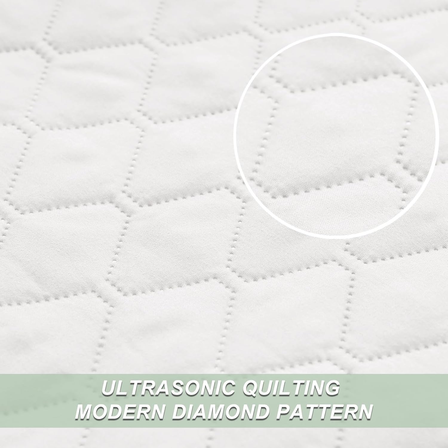 Exclusivo Mezcla Reversible Full Queen Quilt Bedding Set with Pillow Shams, Lightweight Quilts Queen Size, Soft Bedspreads Bed Coverlets for All Seasons - (White, 90"x96")