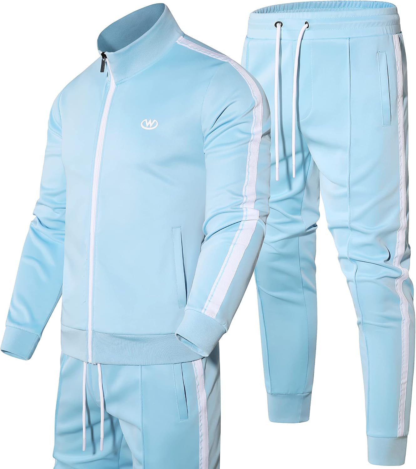 Men's Tracksuits Set Long Sleeve Causal Full Zip Running Sports Sweatsuit for Men 2 Piece Outfits