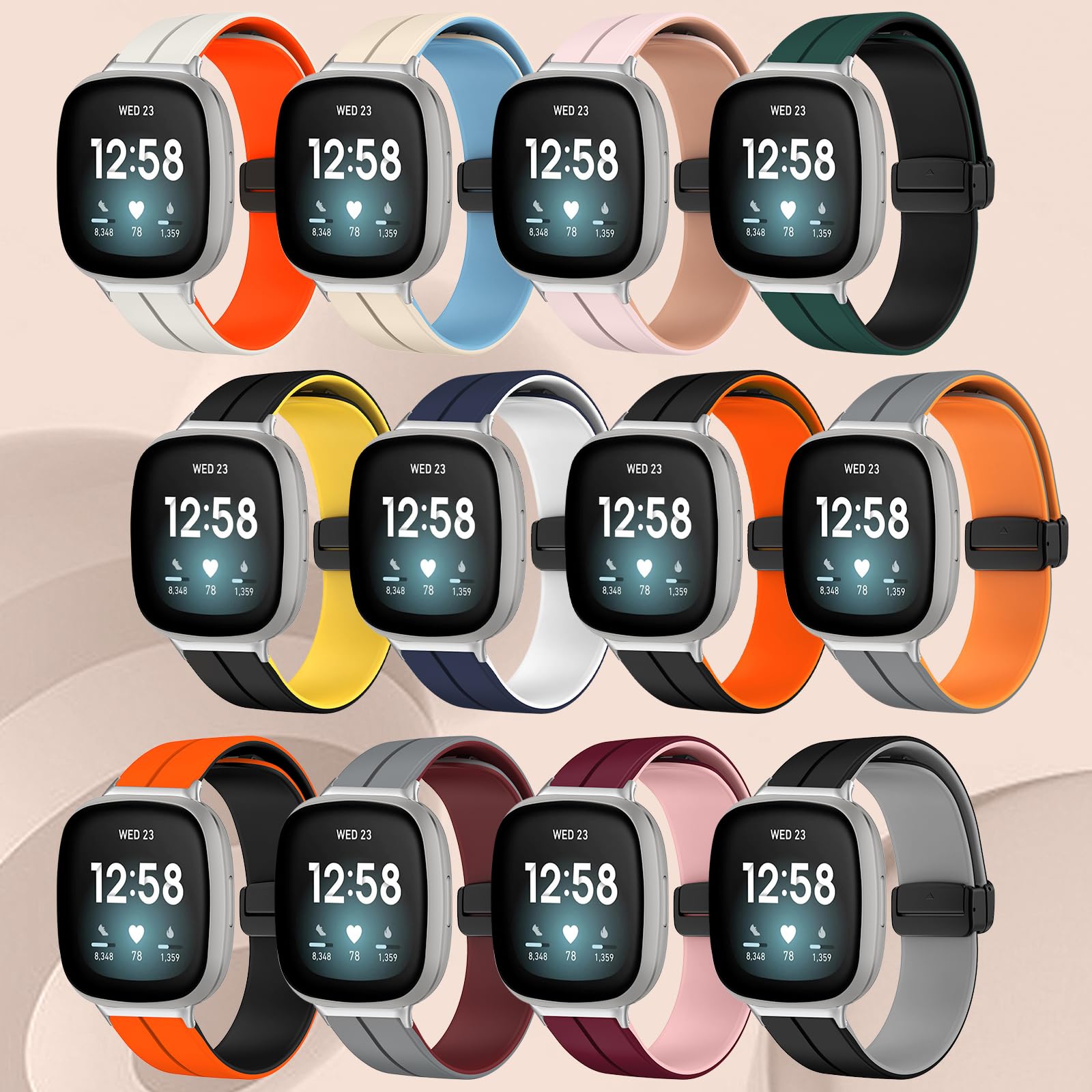 Amazon.co.jp: [ReHowy] バンド Fitbit Versa 4 / Versa 3 / Sense 2 