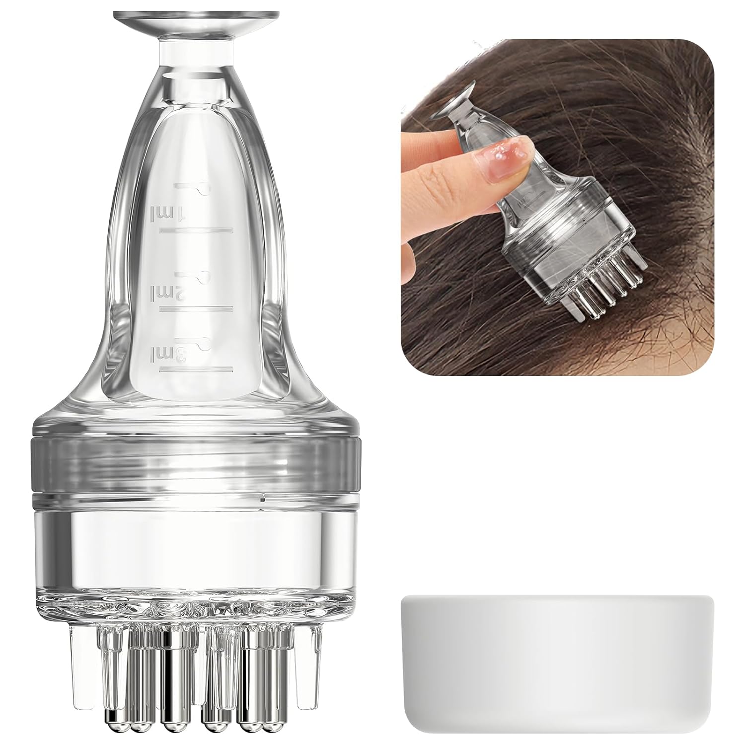 Mesen Scalp Applicator Comb, Portable Hair Oil Applicator Bottle, Hair Oil