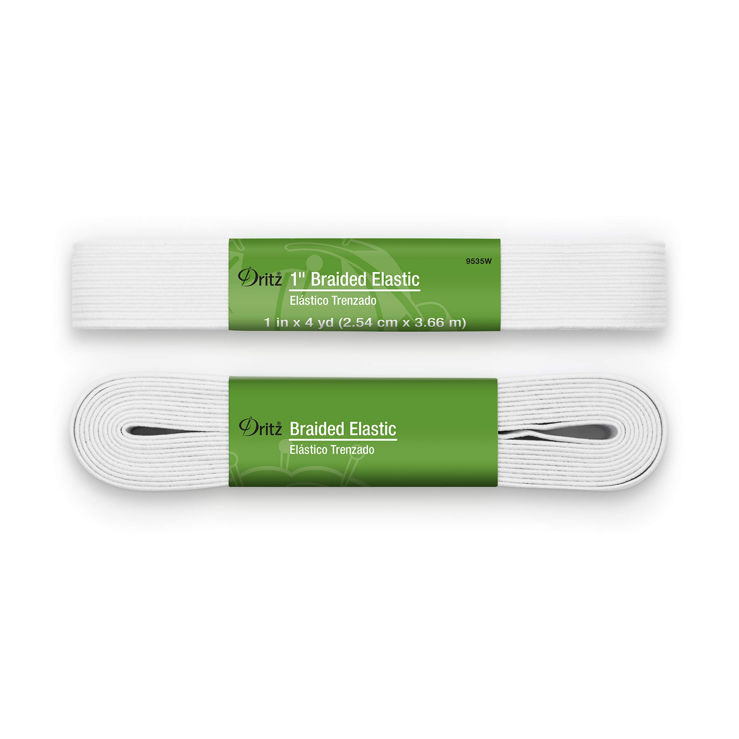 Dritz Élastique tressé blanc