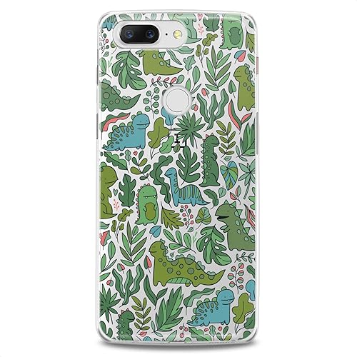 Funda de TPU compatible con OnePlus 10T 9 Pro 8T 7T 6T N10 200 5G 5T 7 Pro Nord 2 Slim Fit Dragons Plants Cutie Dinosaurs Flexible Silicona