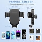 Cup Phone Mount for Car, [Upgraded Version] Universal Cup Phone Cradle Holder with Long and Adjustable Neck, Friendly Compatible with Cell Phone iPhone, Sam-Sung, Google and All Smartphones