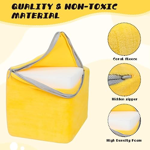 Miniatura 5 de Bloques de espuma para niños pequeños, bloques de construcción suaves de 5.5 pulgadas para niños pequeños, bloques apilables coloridos para niños,