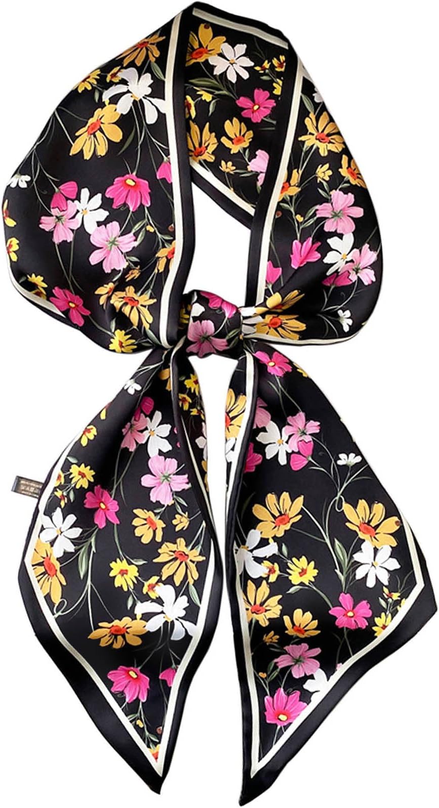 59" Mulberry Silk Like Head Scarf Women's Fashion Square Neck Satin Scarfs for Bag Hair Scarves Gift 59 * 5.9”