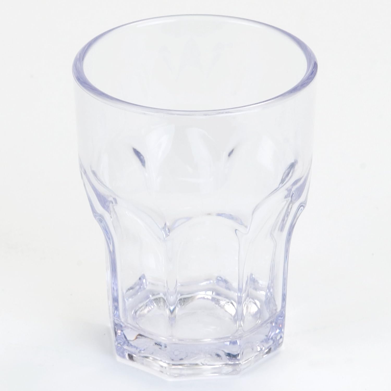 Carlisle FoodService Products Louis Clear Tumbler Short Glass for Restaurants, Catering, Kitchens, Plastic, 6 Ounces, Clear, (Pack of 24)