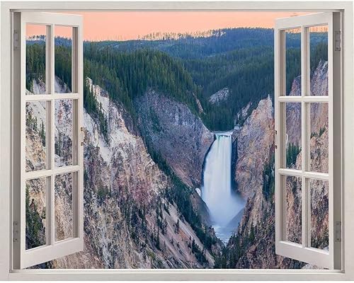 Miniatura 10 de Landscapes Sunset Night Scenery Pegatinas para Pared De Cuarto, plantillas de pared blancas para ventana para despegar y pegar, se adhiere a la