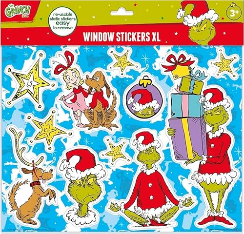 Totum Green The Grinch Window Stickers