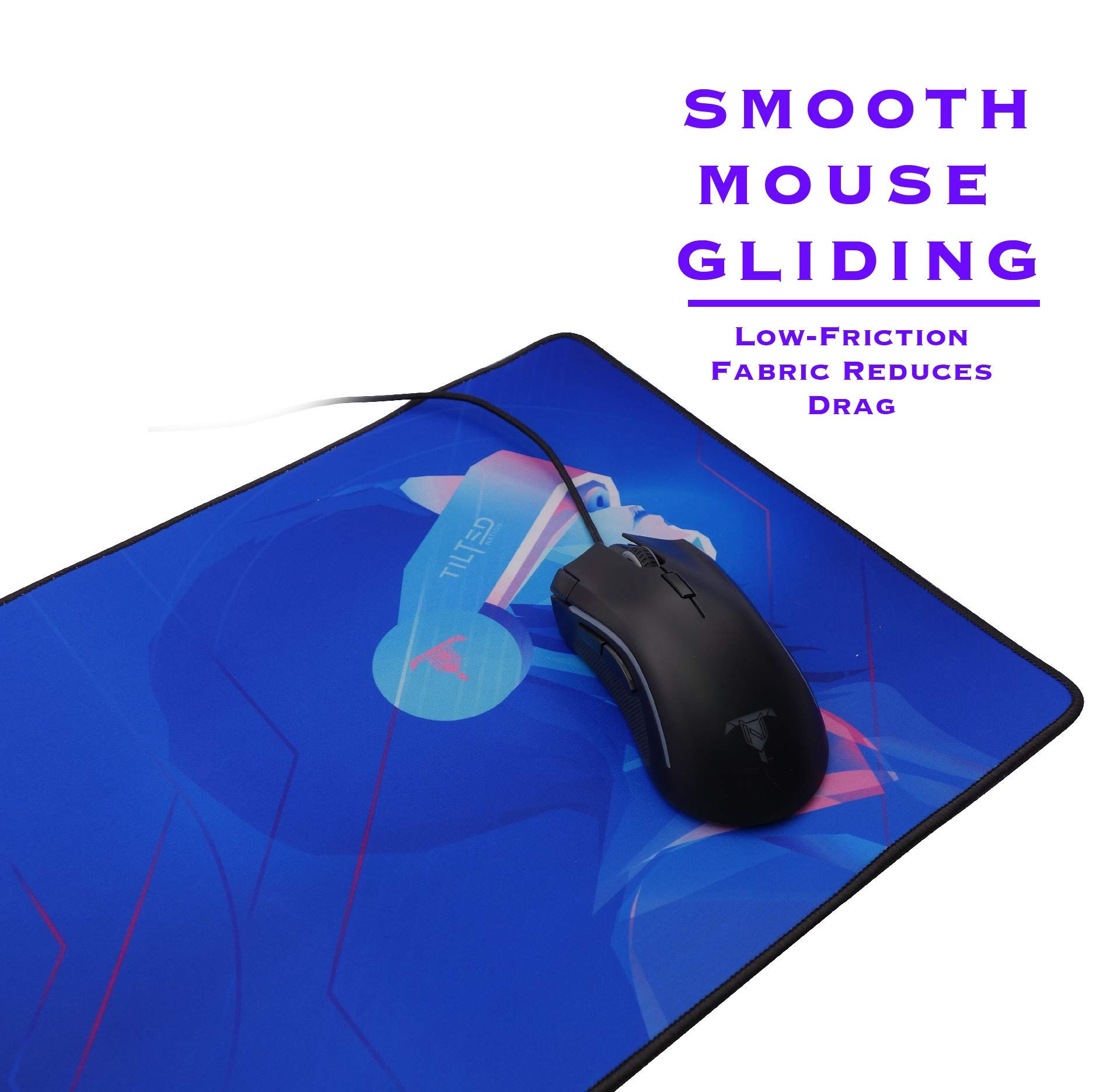 Buy Tilted Nation RGB Headset Stand (White) + Extended Mouse Pad Large