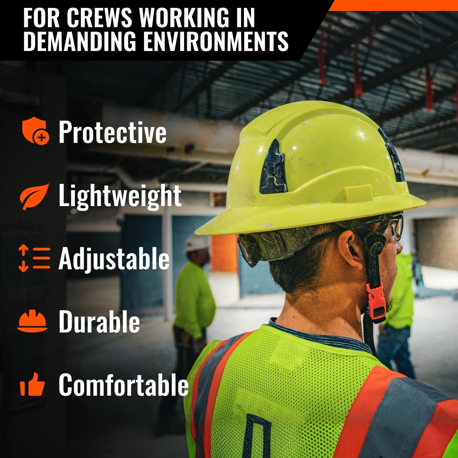 Malta Dynamics APEX Safety Helmets – Type 2 Class E, Full Brim, Non-Vented, Rated for 20,000 Volts and Top, Front, Back, and Side Impact Safety Hard Hat, OSHA and ANSI Certified