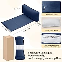 Vista 13 de Almohada para Reposacabezas de Sillón Reclinable, Almohada de Soporte Ajustable y Cómoda para Cuello y Cabeza, Reposacabezas de Terciopelo Suave