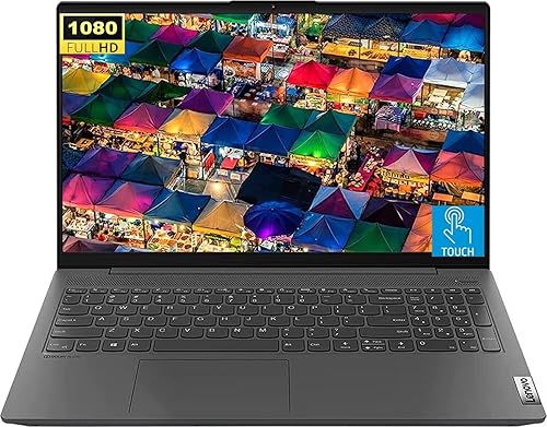 Lenovo Laptop IdeaPad 5 con pantalla táctil FHD de 15.6 pulgadas, AMD Ryzen 7 5825U, 16 GB RAM 512 GB PCIe SSD, Wi-Fi, cámara web, lector de huellas