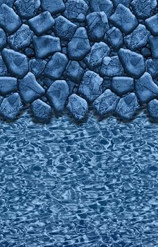 Swimline 15-Feet Round Boulder Swirl Overlap Liner