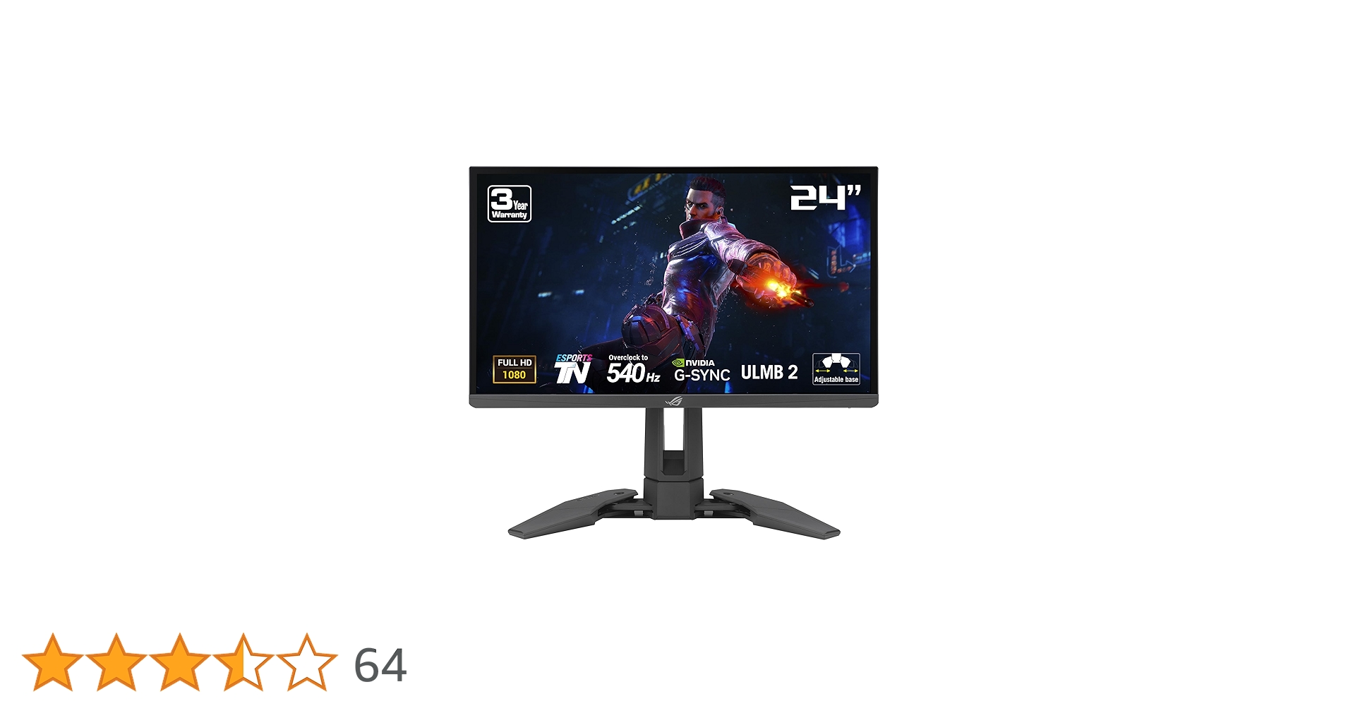 【美品】 ASUS ROG Swift Pro PG248QP 540Hz ASUS ROG Swift Pro PG248QP NVIDIA G-SYNC Esports Gaming