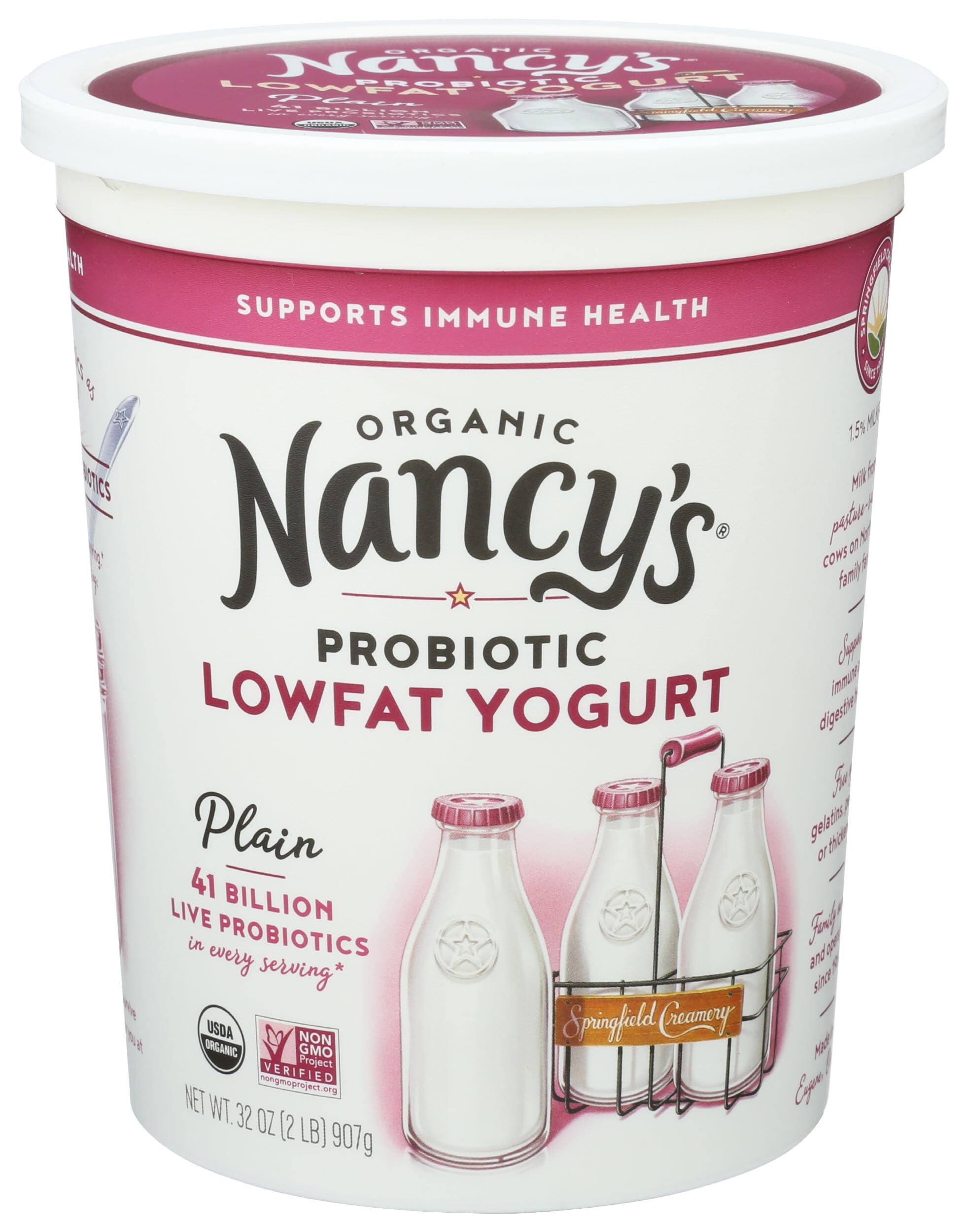 NANCY'S, LOWFAT YOGURT, PLAIN