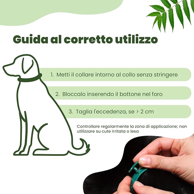 Foto 4 de 6 de Camon Leis Collare Barriera Con Olio Di Neem Cane 35 Cm S 12 Pezzi