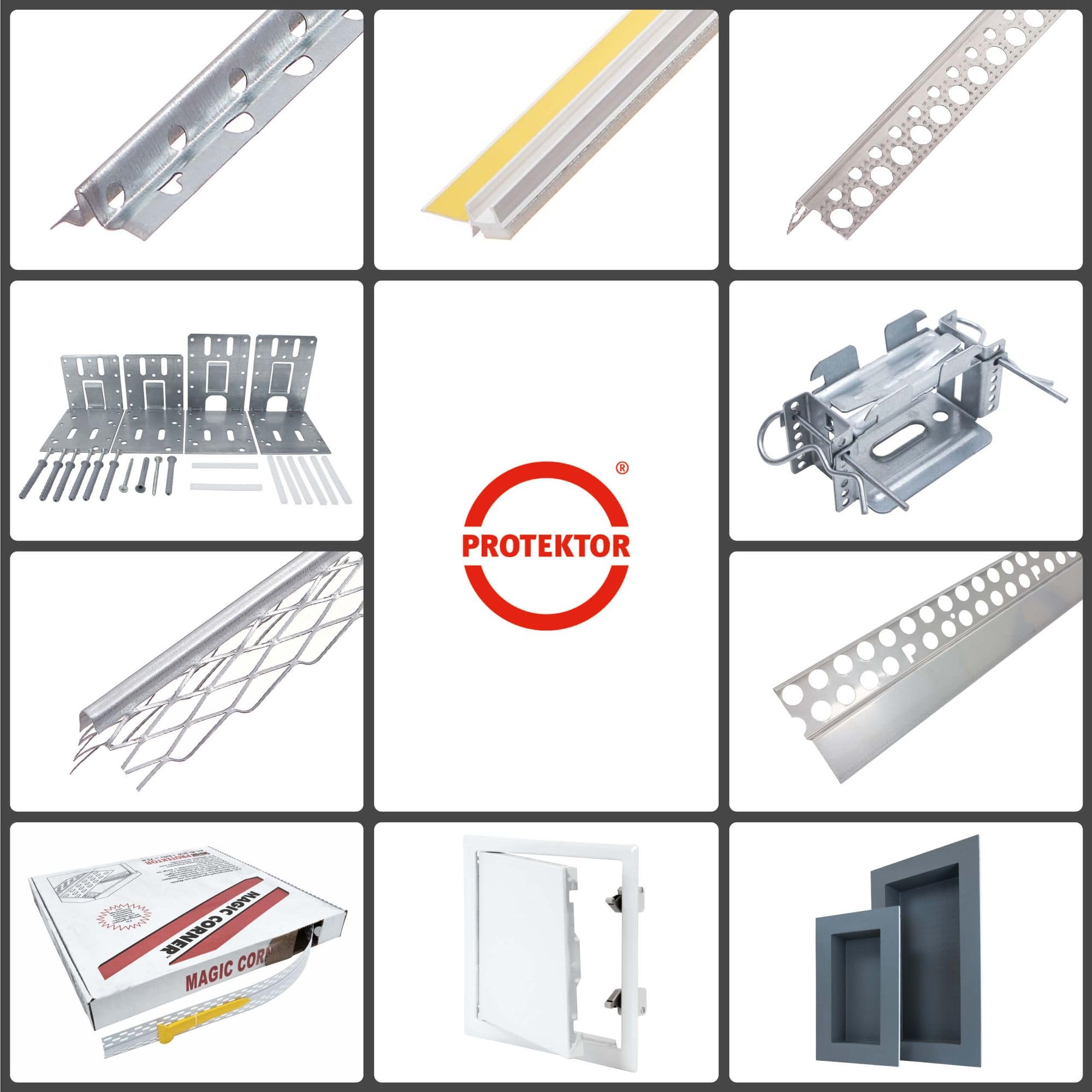 PROTEKTOR Bewegungsfugenprofil Magic Corner 25m Rolle Weiß - Dehnfugenprofil Trockenbau - Fugenband für Wand Decke Dachschräge