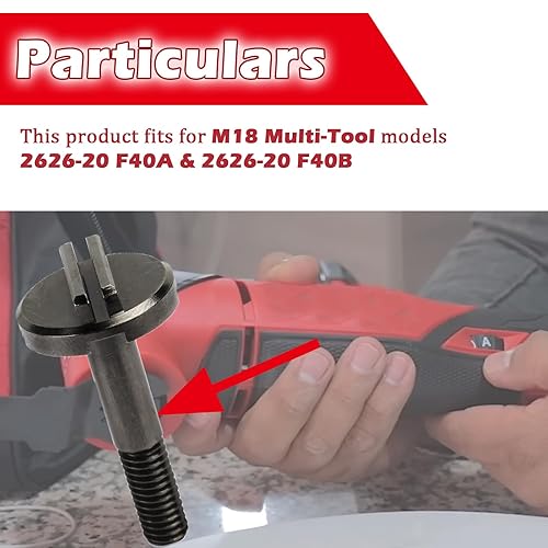 Miniatura 5 de 06-75-0025 Reemplazo de tornillo de almohadilla de respaldo de hoja para Milwaukee 2626-20 M18 Multi-Tool (juego de 2)