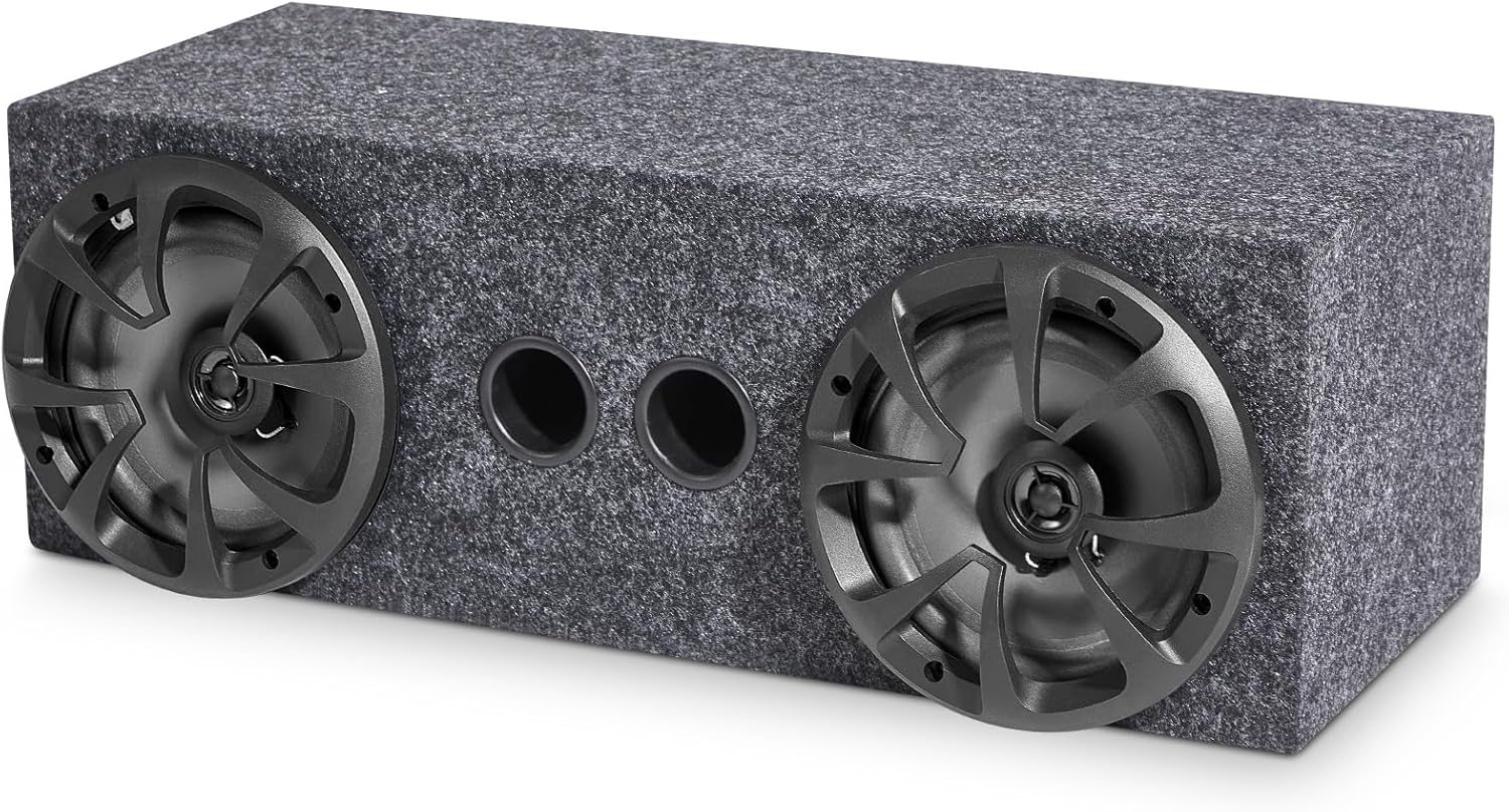 2-Way Coaxial Car Audio Speakers with Speaker Box Enclosures Set Sturdy Constructed Car Stereo and Sound System Accessories Portable Audio Equipment for Vehicles(Separate,6.5" 100 W)