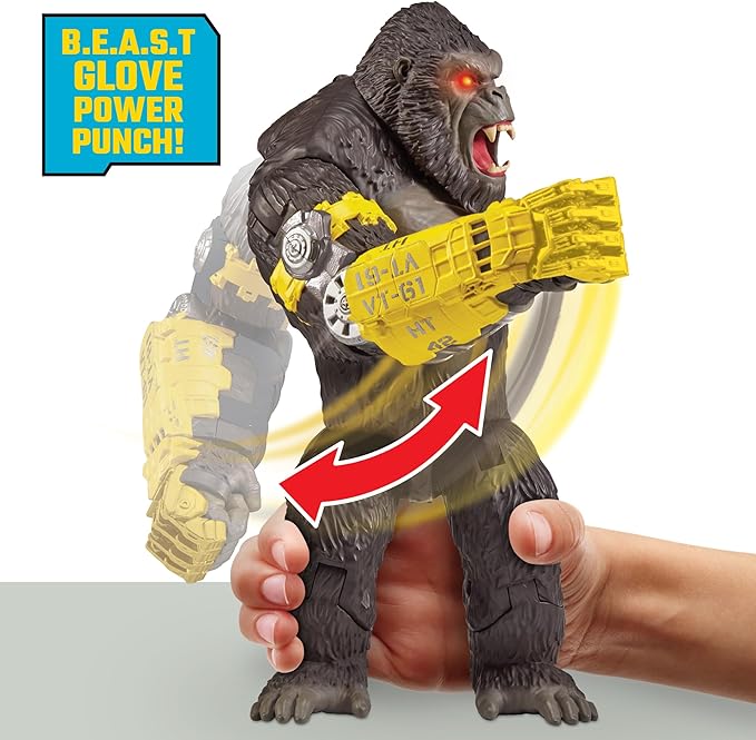 Godzilla x Kong: Figura Kong 13" Mega Deluxe Power Punch Playmates Toys miniatura 4