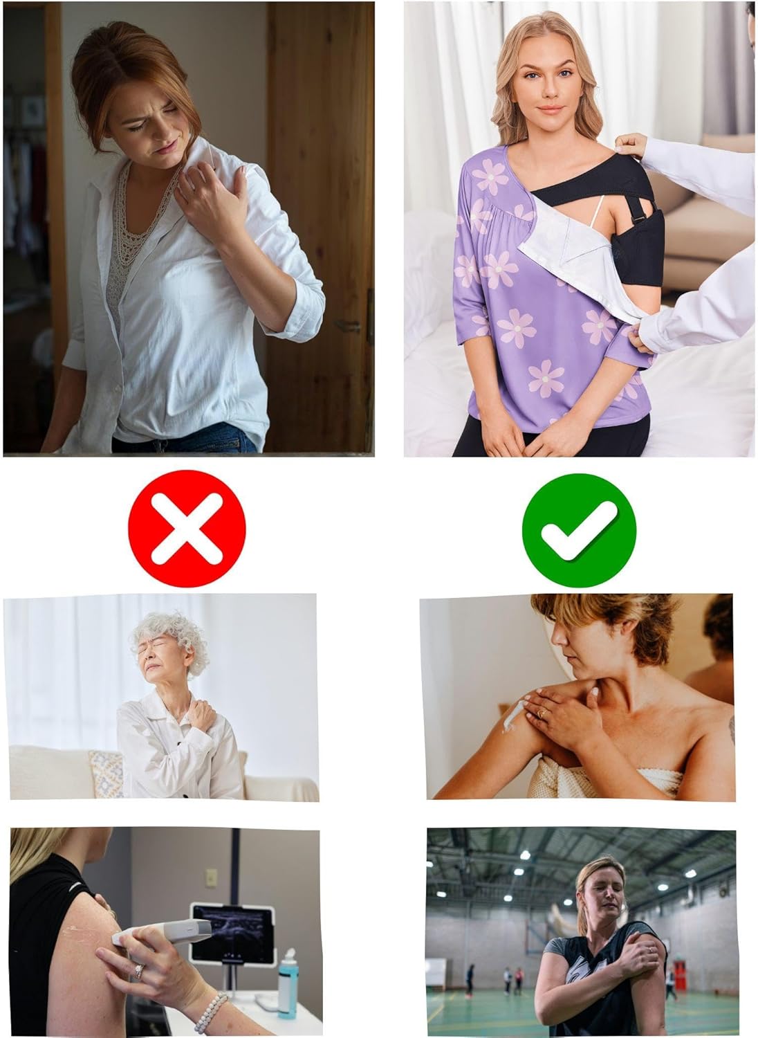 Deyeek Post Shoulder Surgery Shirt for Women Chemo Tear Away Shirt Snap Button 3/4 Sleeve Recovery Adaptive Clothing - Image 6