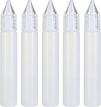 Wolfteeth 119003 5 x 10ml Refillable Squeeze Liquid Dropper Bottles Pen Style with Nozzle Applicator for E-Cigarette E Juice Liquid Oil, Empty Nicotine Free