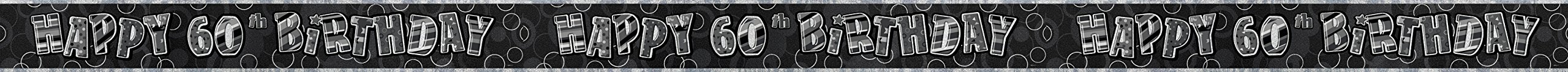 Unique Party 92068 - 9ft Foil Glitz Pink Happy 80th Birthday Banner — view 129