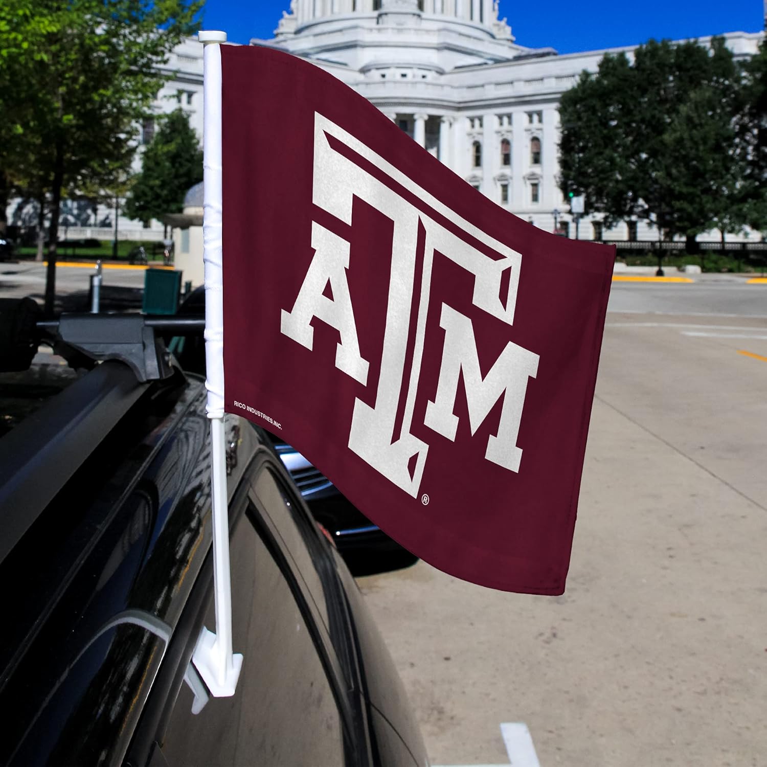 Rico Industries NCAA Double Sided Car Flag – Great Car Accessory