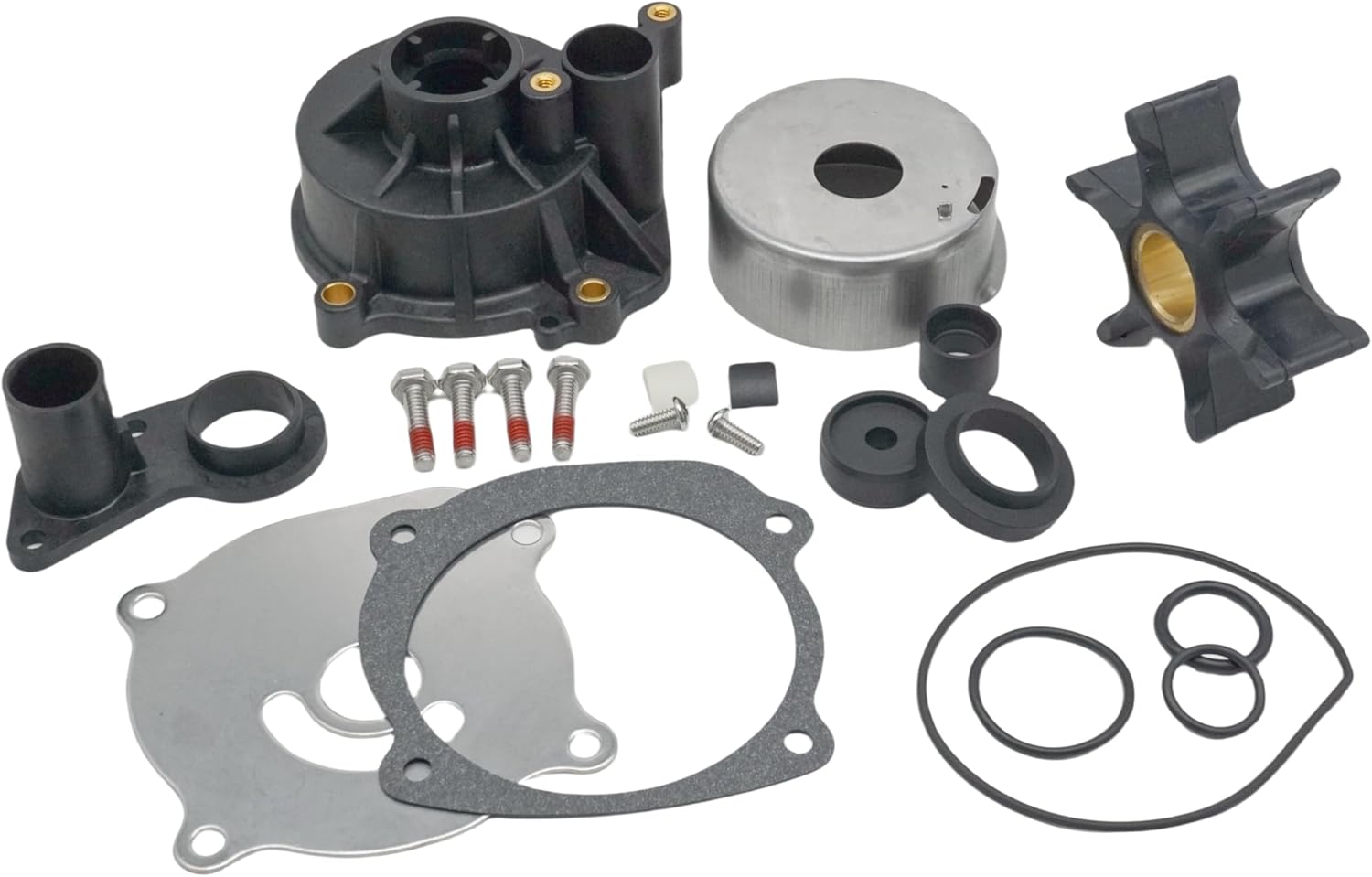 Boat Marine 5001594 Water Pump Repair Kit with 435959 Housing for Johnson Evinrude 85 90 115 120 130 135 140 150 175 200 225 235 250 300 HP Outboard Engines Replace 395060 18-3392