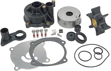 5001594 Outboard Water Pump Impeller Kit for Johnson Evinrude 85-300 HP | SeaSierra Marine Repair Kit with 435959 Housing, Fit 85 120 130 135 140 175 200 225 235 250 300 HP Models, Replaces 395060