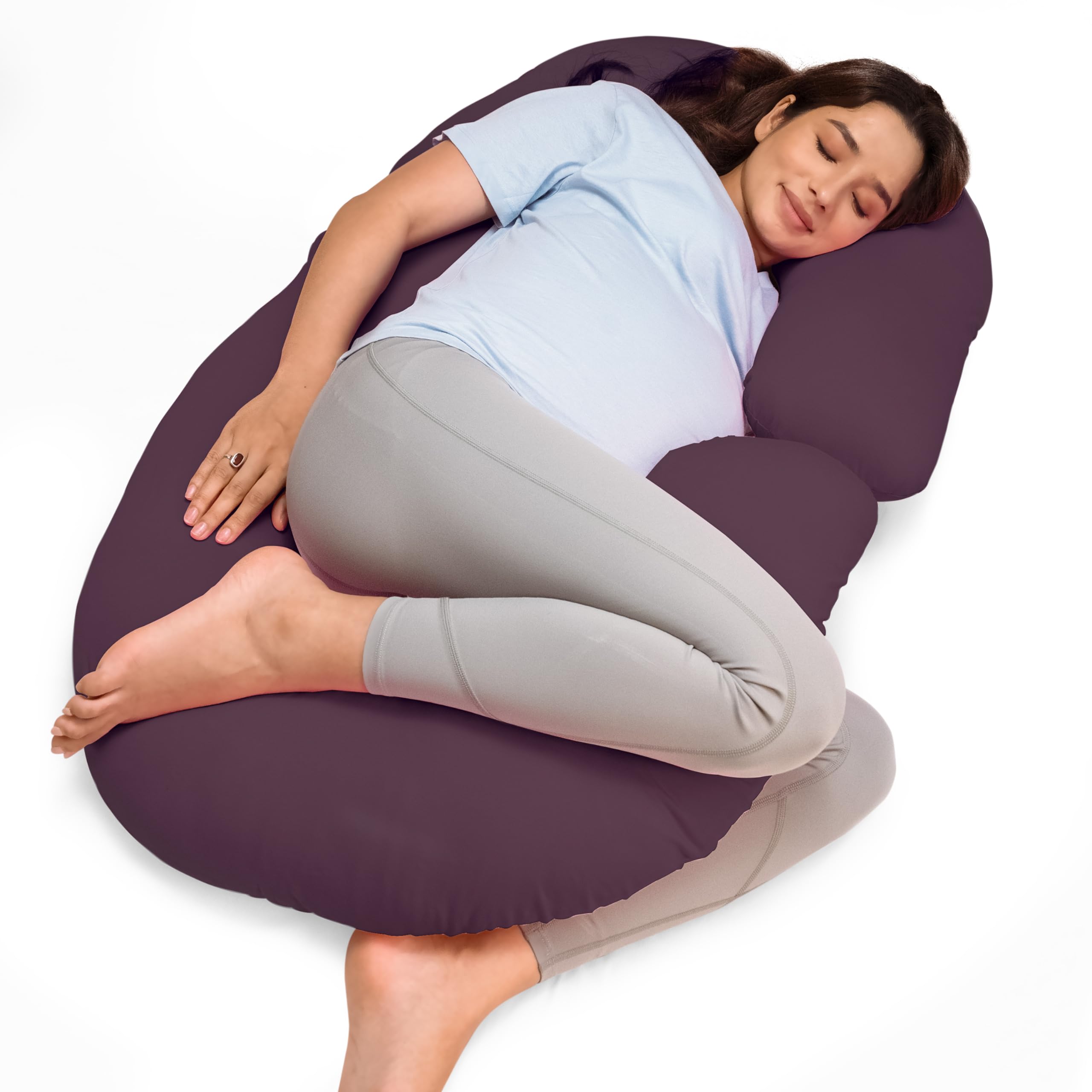 LuvLap Maternity Pillow for Pregnancy Sleeping, Maternity Pillow for Pregnant Women, C-Shaped Pillow, Full Body Pillow, Washable Cover, Ideal for Pregnant Women & Nursing Moms (Purple), Cotton (B0CV7X6HZ9) Amazon Price History, Amazon Price Tracker