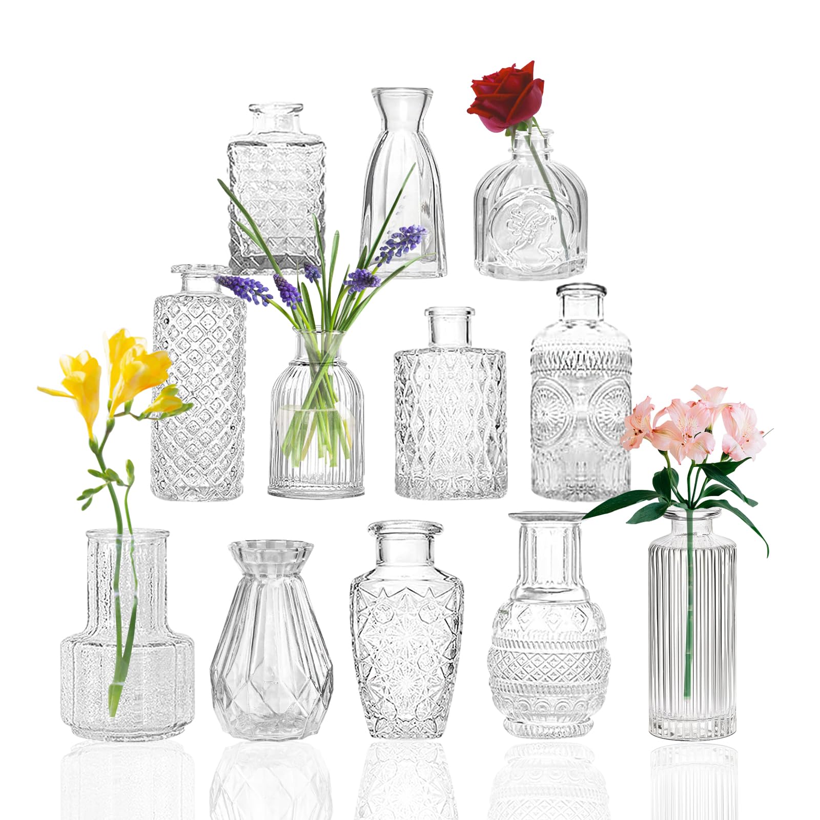 Lot de 2 vases en céramique noire moderne décoration intérieur et pampa