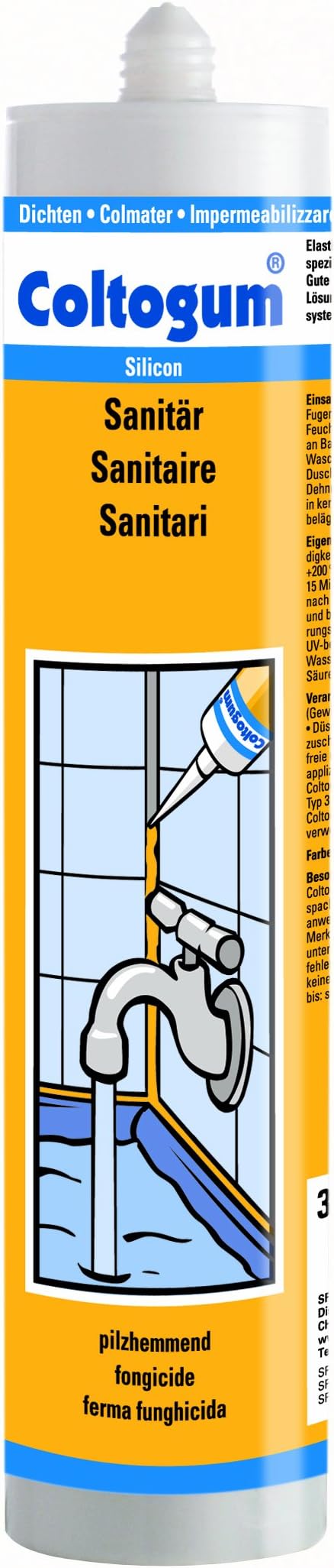 Coltogum 163228 Sealing Agent Sanitary 310 ml Ivory