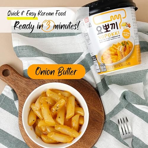Miniatura 28 de Yopokki Instant Tteokbokki Cup (Sweet Mild Spicy, Cup of 2) Comida callejera coreana con salsa dulce y moderadamente picante Topokki Rice Cake
