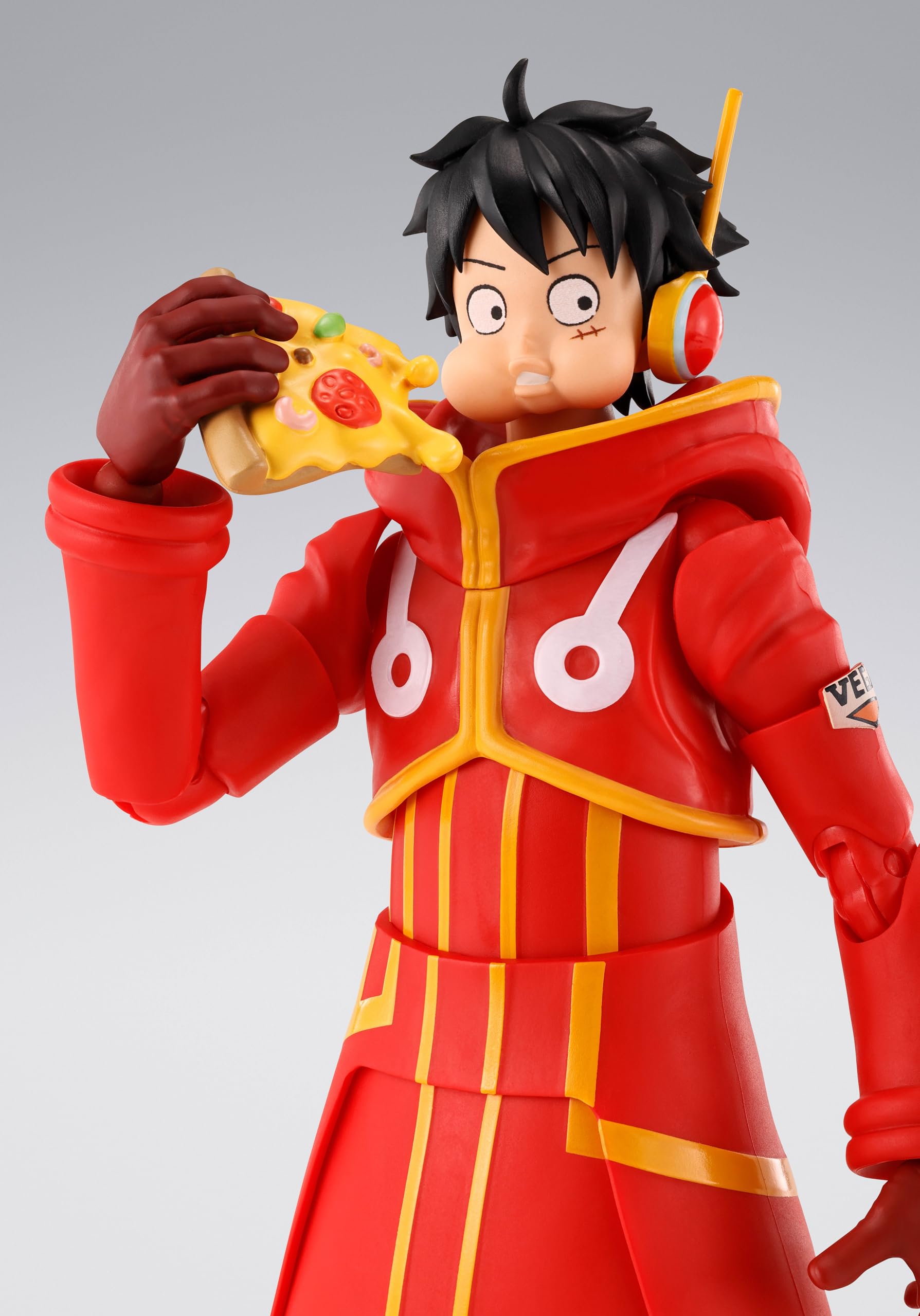 TAMASHII Nations S.H.Figuarts One Piece Monkey D. Luffy Future Island Egghead - Figura de acción | Figura de acción de una pieza de 6 pulgadas S.H. Figuarts - Jewelry Bonney Future Island Egghead